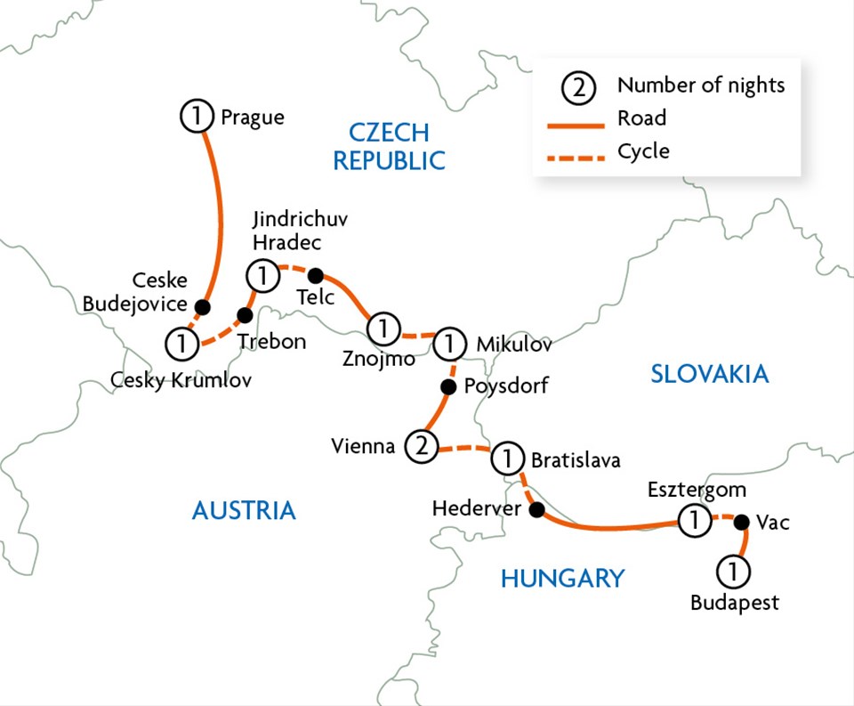 Prague to Budapest Ride Trailfinders